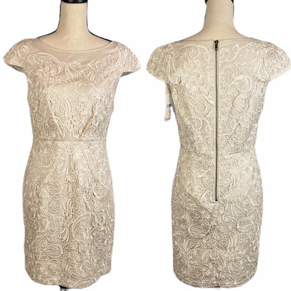 NWT Darling “Valentina” Floral Lace Sheath Dress M - Picture 1 of 16